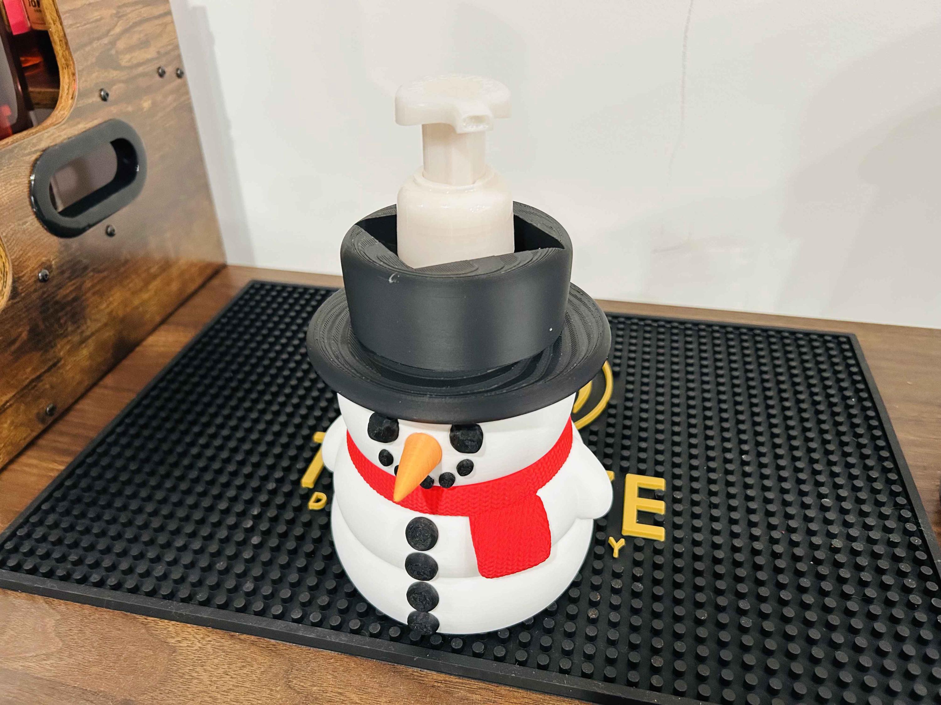 Snowman Bath and Body Works Soap Dispenser Holder