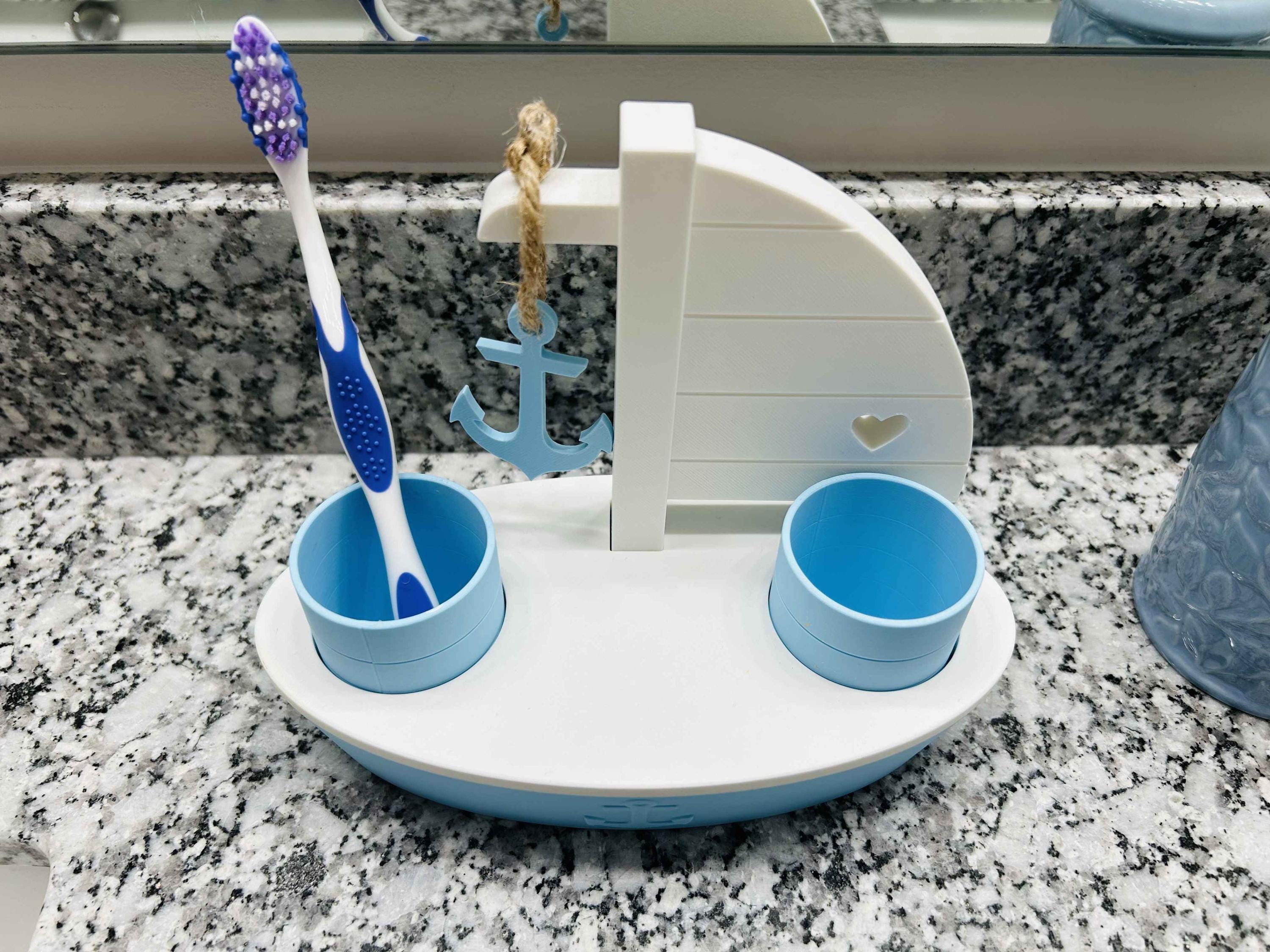 Sailboat Toothbrush Holder