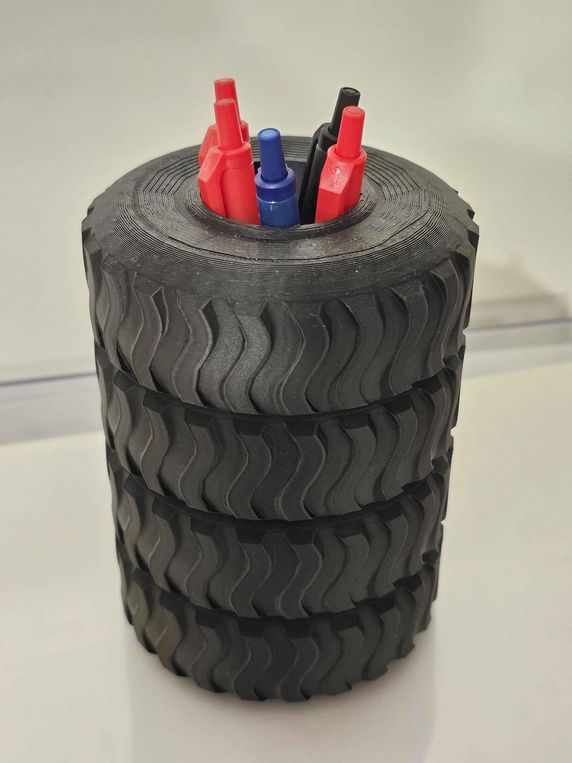 Tire Stack Pen Holder