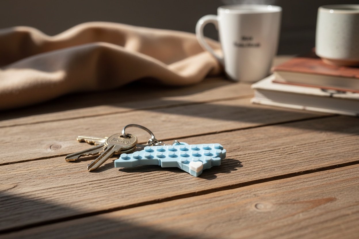 North Carolina State Keychain Lifestyle Shot